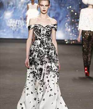 model on catwalk