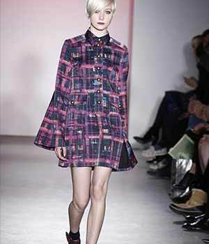 A model on the runway