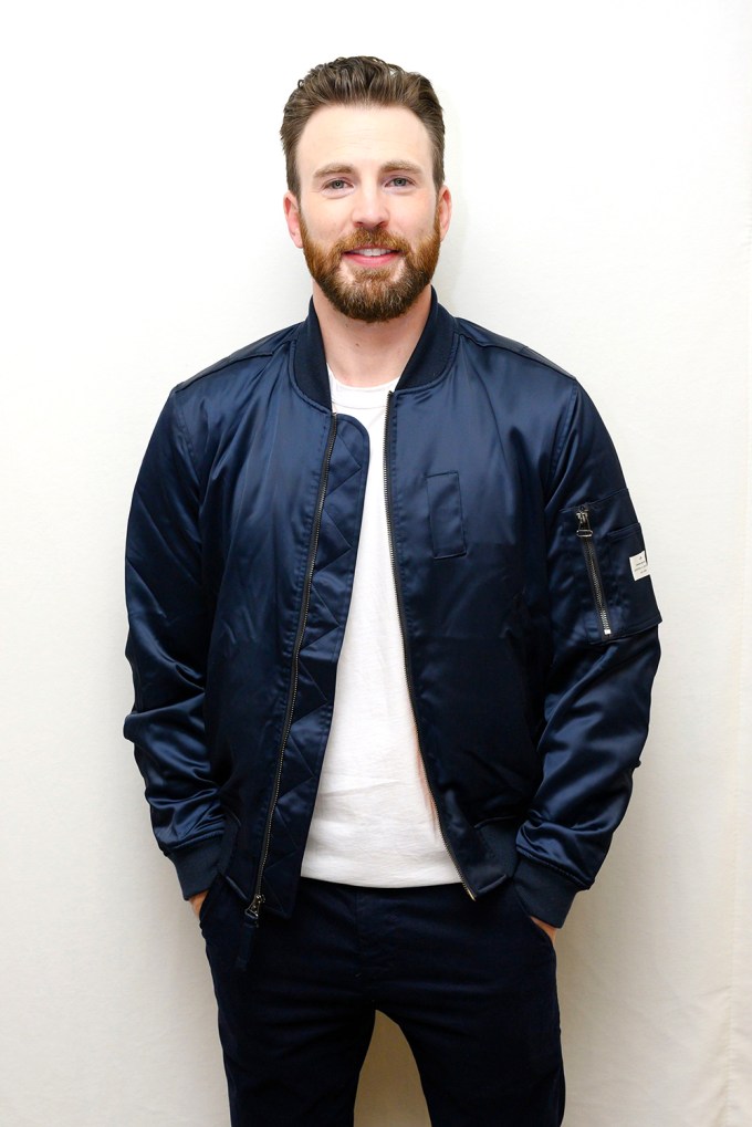 Chris Evans At A Photocall For ‘Knives Out’