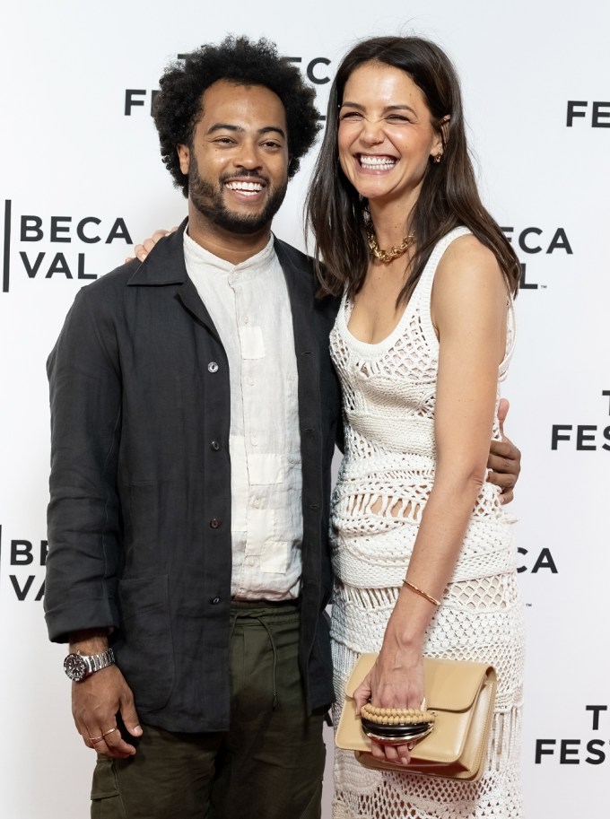 Bobby Wooten III And Katie Holmes Attend the ‘Alone Together’ Premiere In New York City