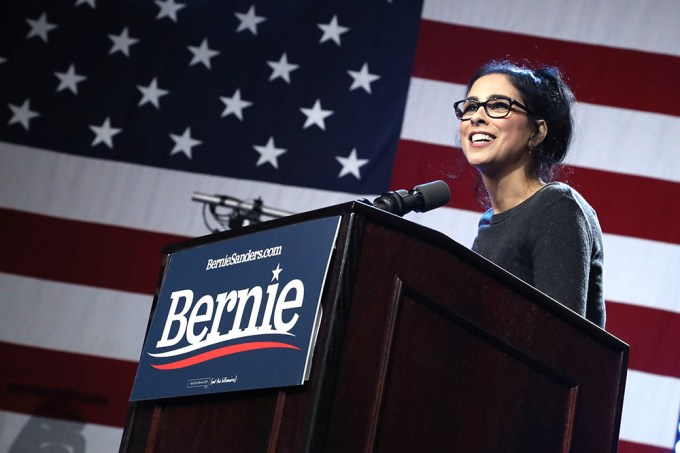 Sarah Silverman Campaigns For Bernie Sanders