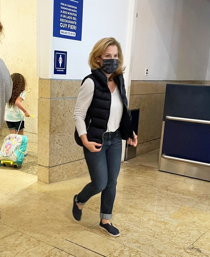 Heidi Cruz is seen at the airport