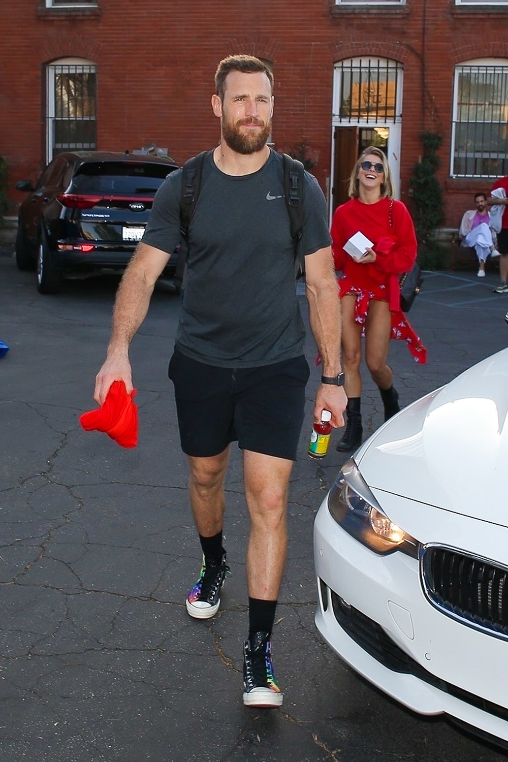 *EXCLUSIVE* Julianne Hough and Brooks Laich appear over the moon as they exit Pico Union Project in Downtown L.A despite recent split rumors!