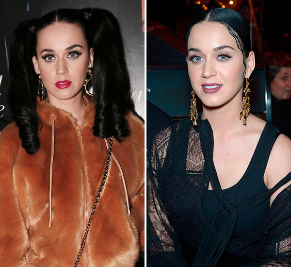 Katy Perry’s Paris Fashion Week Hair — Pigtails At Moschino Party