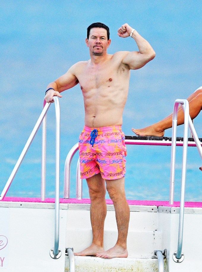 Mark Wahlberg on vacation in Barbados
