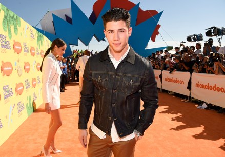 Nick Jonas arrives at Nickelodeon's 28th annual Kids' Choice Awards at The Forum, in Inglewood, Calif2015 Kids' Choice Awards - Red Carpet, Inglewood, USA - 28 Mar 2015