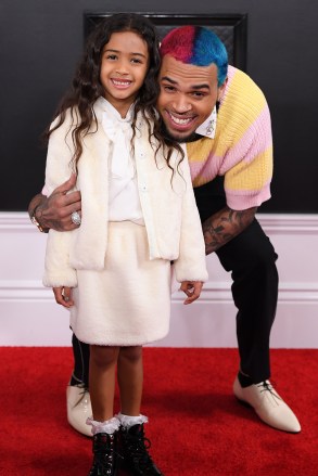 Chris Brown and Royalty Brown
62nd Annual Grammy Awards, Arrivals, Los Angeles, USA - 26 Jan 2020