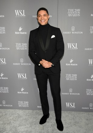 Trevor Noah attends WSJ.  Magazine 2019 Innovator Awards at the Museum of Modern Art, in New York, WSJ Magazine 2019 Innovator Awards, New York, USA - November 06, 2019
