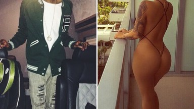 Wiz Khalifa Amber Rose Fake Butt