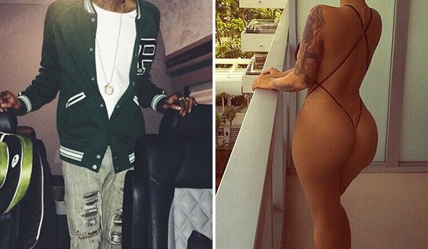 Wiz Khalifa Amber Rose Fake Butt