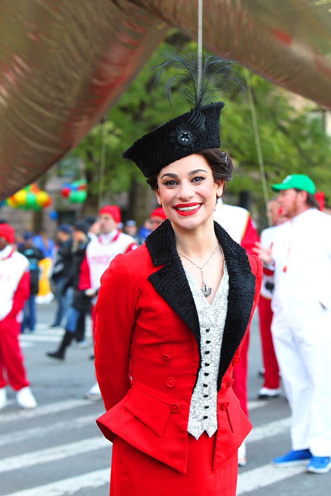 Lea Michele At The Macy’s Thanksgiving Day Parade