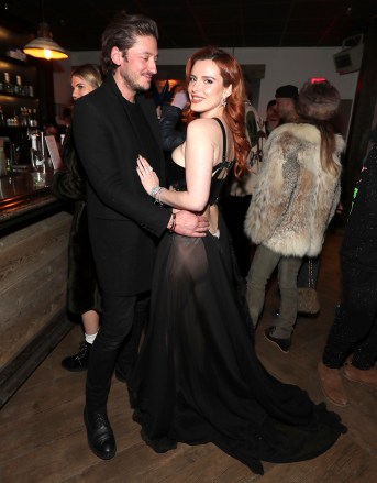 Actor Bella Thorne, right, and Mark Emms, left, pose at the "Divinity" Premiere Party At The Latinx House with Flaunt Magazine, Pop Culture Collaborative, and Entropy at The Sundance Film Festival inside the Latinx House on in Park City
DIVINITY Premiere Party At The Latinx House with Flaunt Magazine, Pop Culture Collaborative, and Entropy at The Sundance Film Festival, Park City, United States - 21 Jan 2023