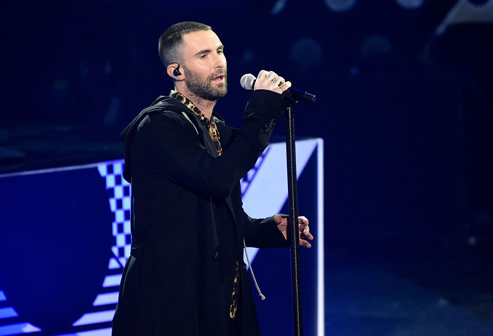 Singer Adam Levine performs with Maroon 5 during the 2018 iHeartRadio Music Awards at The Forum, in Inglewood, Calif2018 iHeartRadio Music Awards - Show, Inglewood, USA - 11 Mar 2018