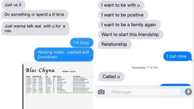 Tyga Blac Chyna Text Messages