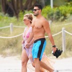 Britney Spears And Sam Asghari At The Beach In Miami