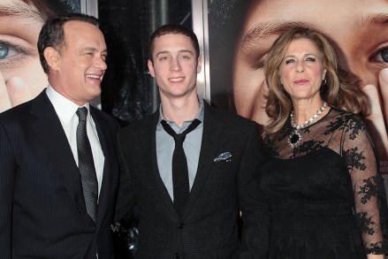 Tom Hanks, Chet Hanks (son) and Rita Wilson
'Extremely Loud and Incredibly Close' film premiere, New York, America - 15 Dec 2011