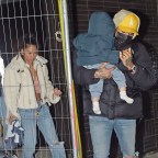 *EXCLUSIVE* Chris Brown plays the doting father with his baby son on a night out with baby mother Ammika and Rita Ora