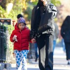 EXCLUSIVE: Irina Shayk and her daughter Lea Cooper are seen taking a stroll in New York City