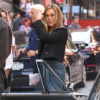 Jennifer Aniston And Jon Hamm Film 'The Morning Show' In New York City