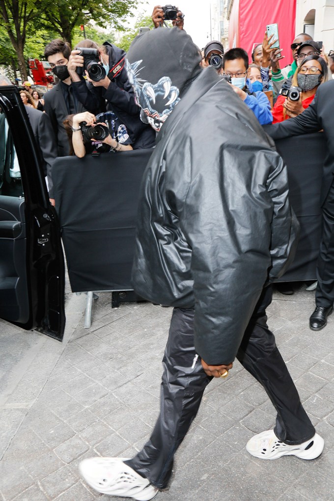 Kanye West at the Balenciaga Show