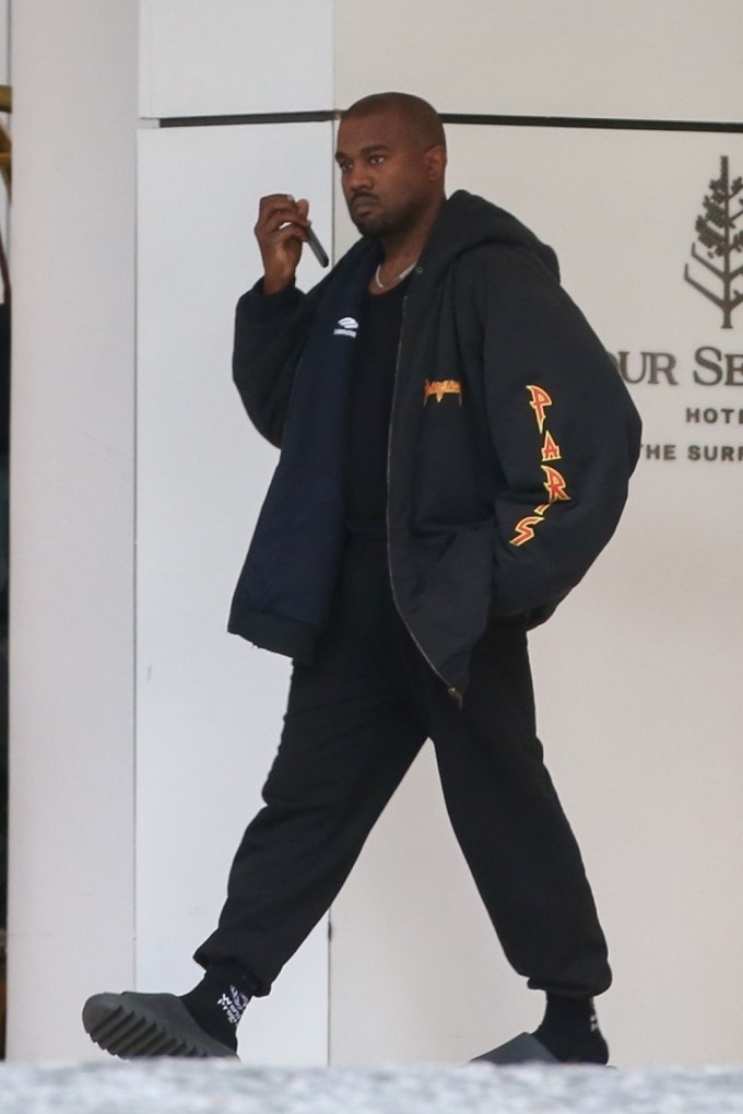 Kanye West On A Phone Call