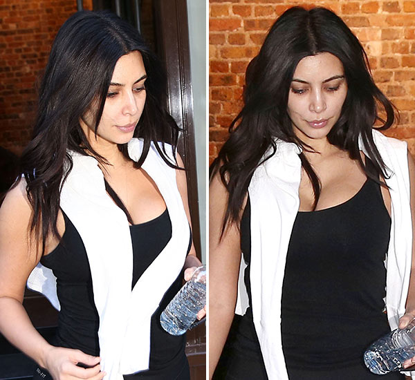 Pics Kim Kardashian Without Makeup In Paris See Her Rare Bare Face Hollywood Life