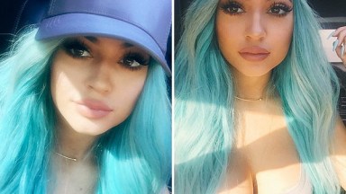 Kylie Jenner Blue Coachella Hair