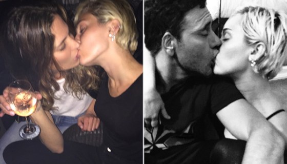 Miley Cyrus Kissing Girl party