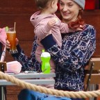 *EXCLUSIVE* Sophie Turner and her baby girl are picture-perfect while enjoying lunch in NYC!