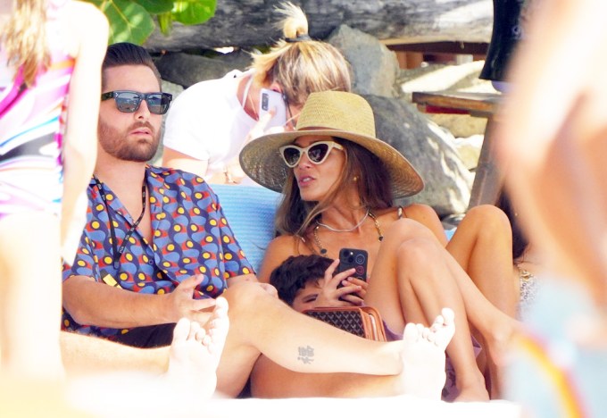 Scott Disick Lounges In St. Barts
