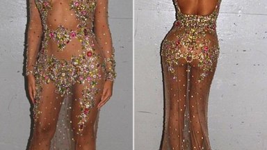 beyonce meg gala dress sheer gown