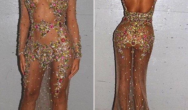 beyonce meg gala dress sheer gown