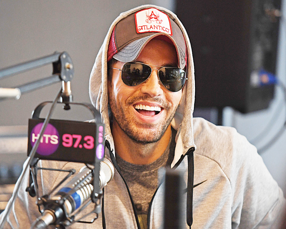 Enrique Iglesias at Hits 97.3 radio station, Fort Lauderdale, USA - 03 May 2018