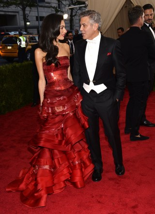 George Clooney (r) and His Wife Amal Alamuddin Clooney (l) Arrive For the 2015 Anna Wintour Costume Center Gala Held at the New York Metropolitan Museum of Art in New York New York Usa 04 May 2015 the Costume Institute Will Present the Exhibition 'China: Through the Looking Glass' at the Metropolitan Museum of Art From 07 May to 16 August 2015 United States New York
Usa Met Ball 2015 - May 2015