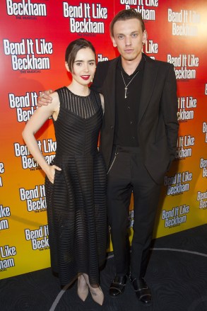Lily Collins and Jamie Campbell Bower (Joe)
'Bend It Like Beckham' musical press night, London, Britain - 24 Jun 2015