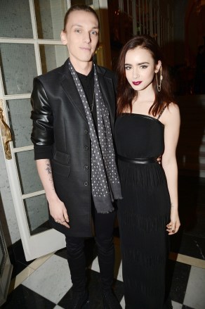 Jamie Campbell Bower and Lily Collins
British Fashion Awards, The Savoy, London, Britain - 27 Nov 2012