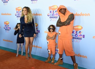 Mariah Carey, Nick Cannon, Monroe Cannon and Moroccan Cannon
Nickelodeon Kids' Choice Awards, Arrivals, Los Angeles, USA - 11 Mar 2017