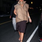 *EXCLUSIVE* Rihanna arrives for dinner with at Giorgio Baldi