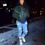 Rihanna stuns out in the snowy NYC weather to meet boyfriend ASAP Rocky for dinner