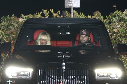 Malibu, CA - *EXCLUSIVE* - I'll catch a ride with Scott! Kimberly Stewart is seen once again hanging out with Scott Disick as the pair left dinner at Nobu in Malibu. The pair were joined by Kimberly's brother, Sean. Just a. few weeks ago we spotted the group during a night out together with Kimberly and Sean's dad, Rod Stewart joining them. Kimberly and Scott were rumored to have hooked up years ago. Kimberly's mom Alana, disputed the rumor, telling People "absolutely no truth to that whatsoever," saying they have been childhood friends. the pair were sen hopping into Scott's SUV while Sean left in his own car.Pictured: Scott DisickBACKGRID USA 22 JUNE 2022 USA: +1 310 798 9111 / usasales@backgrid.comUK: +44 208 344 2007 / uksales@backgrid.com*UK Clients - Pictures Containing ChildrenPlease Pixelate Face Prior To Publication*