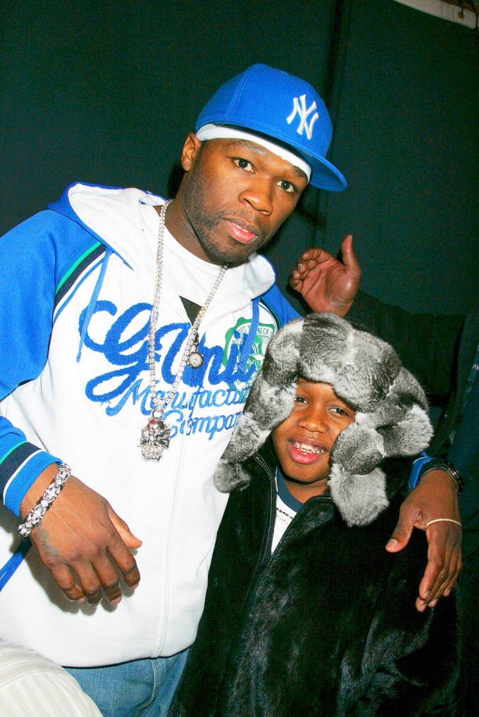 50 Cent & Son Marquise Jackson Attend New York Fashion Week