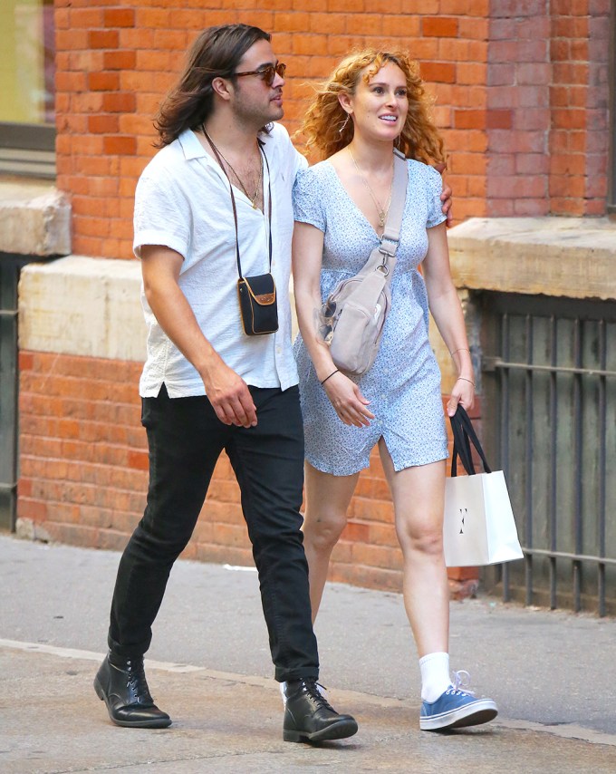 Rumer Willis with her boyfriend Derek in NYC