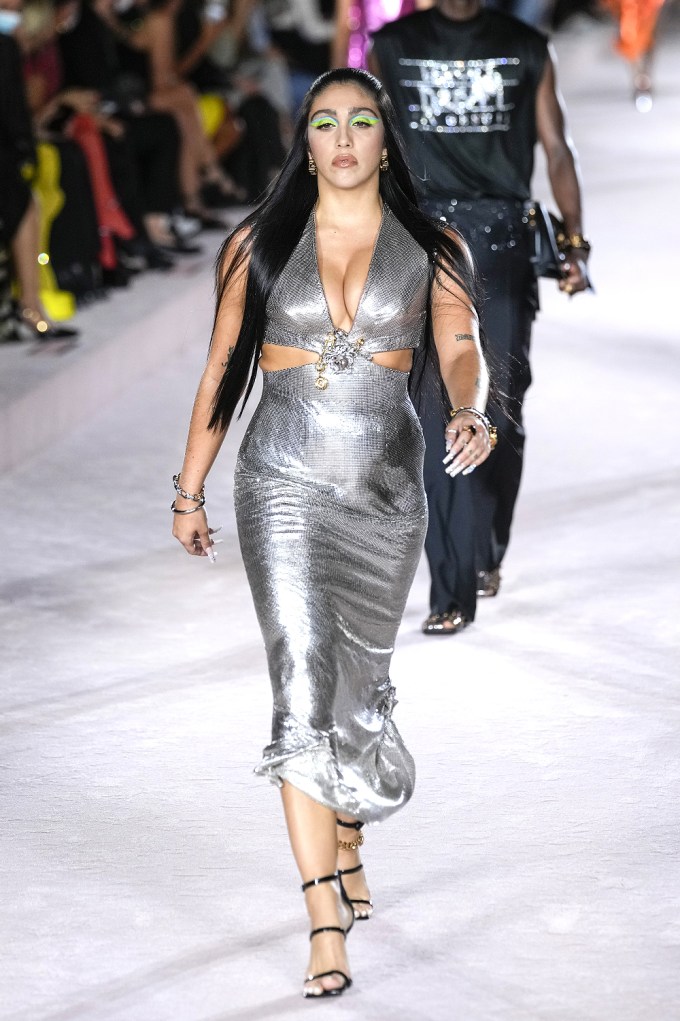 Lourdes Leon Walks Versace