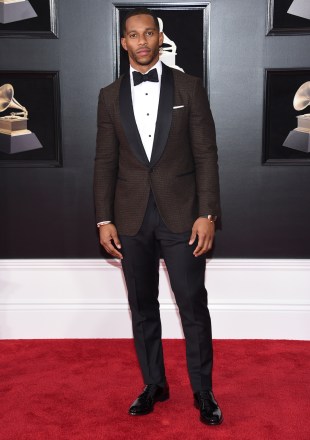 Victor Cruz arrives at the 60th annual Grammy Awards at Madison Square Garden on Sunday, Jan. 28, 2018, in New York. (Photo by Evan Agostini/Invision/AP)