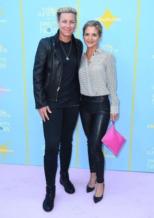 Abby Wambach, Glennon Doyle. Abby Wambach, left, and Glennon Doyle arrive at the Hello Sunshine Video on Demand channel launch at NeueHouse Hollywood on in Los Angeles
Hello Sunshine VOD Channel Launch Event, Los Angeles, USA - 06 Aug 2018