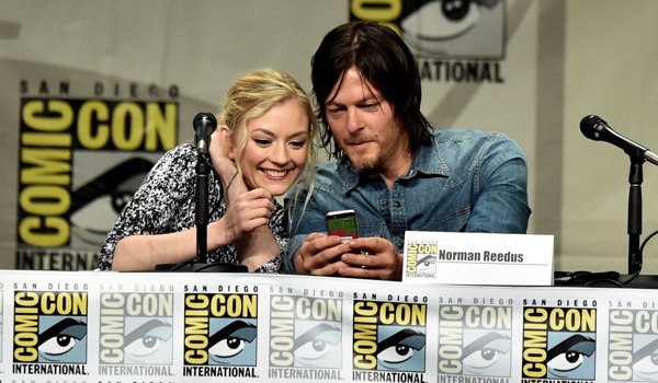 norman reedus response dating emily kinney