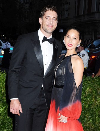 Aaron Rodgers and Olivia Munn
Costume Institute Gala Benefit celebrating China: Through the Looking Glass, Metropolitan Museum of Art, New York, America - 04 May 2015