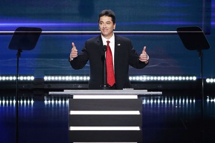 Us Actor and Producer Scott Baio Gestures During the First Day of the 2016 Republican National Convention at Quicken Loans Arena in Cleveland Ohio Usa 18 July 2016 the Four-day Convention is Expected to End with Donald Trump Formally Accepting the Nomination of the Republican Party As Their Presidential Candidate in the 2016 Election United States Cleveland
Usa Republican National Convention - Jul 2016