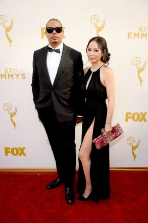 Terrence Howard, left and Miranda Howard arrive at the 67th Primetime Emmy Awards, at the Microsoft Theater in Los Angeles
67th Primetime Emmy Awards - Red Carpet, Los Angeles, USA - 20 Sep 2015