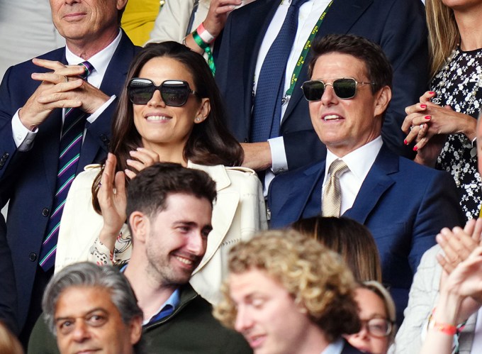 Tom Cruise & Hayley Atwell At Wimbledon 2021